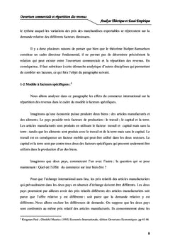 Ouverture Commerciale et Répartition des Revenus