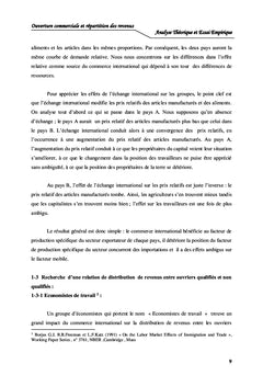Ouverture Commerciale et Répartition des Revenus