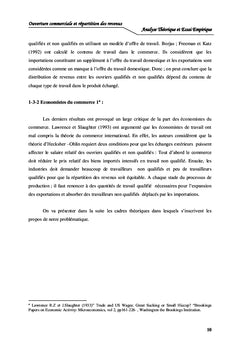 Ouverture Commerciale et Répartition des Revenus