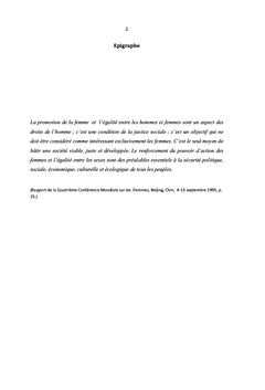 Rôle et place de la femme Congolaise au troisième millénaire