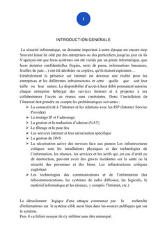 Etude des protocoles et infrastructure du réseau informatique sécurisé
