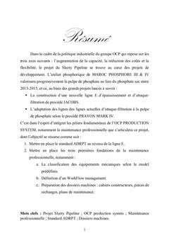 Instauration d'une politique de maintenance professionnelle