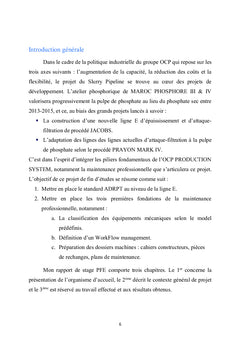 Instauration d'une politique de maintenance professionnelle