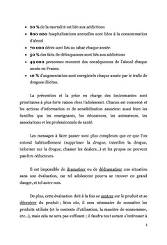 Adolescence et toxicomanie