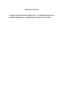 La force multinationale mixte et la problematique de la guerre hybride