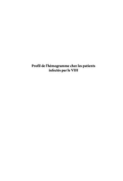 Profil de l'hémogramme chez les patients infectés par le VIH