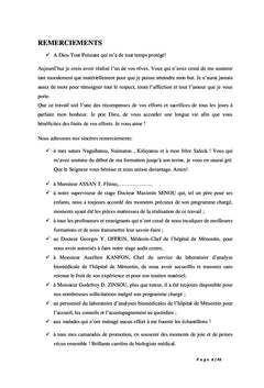 Profil de l'hémogramme chez les patients infectés par le VIH