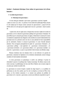 Mécanismes internes de la gouvernance bancaire et risques de crédits