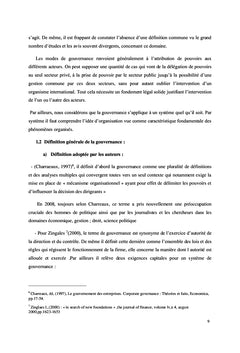 Mécanismes internes de la gouvernance bancaire et risques de crédits