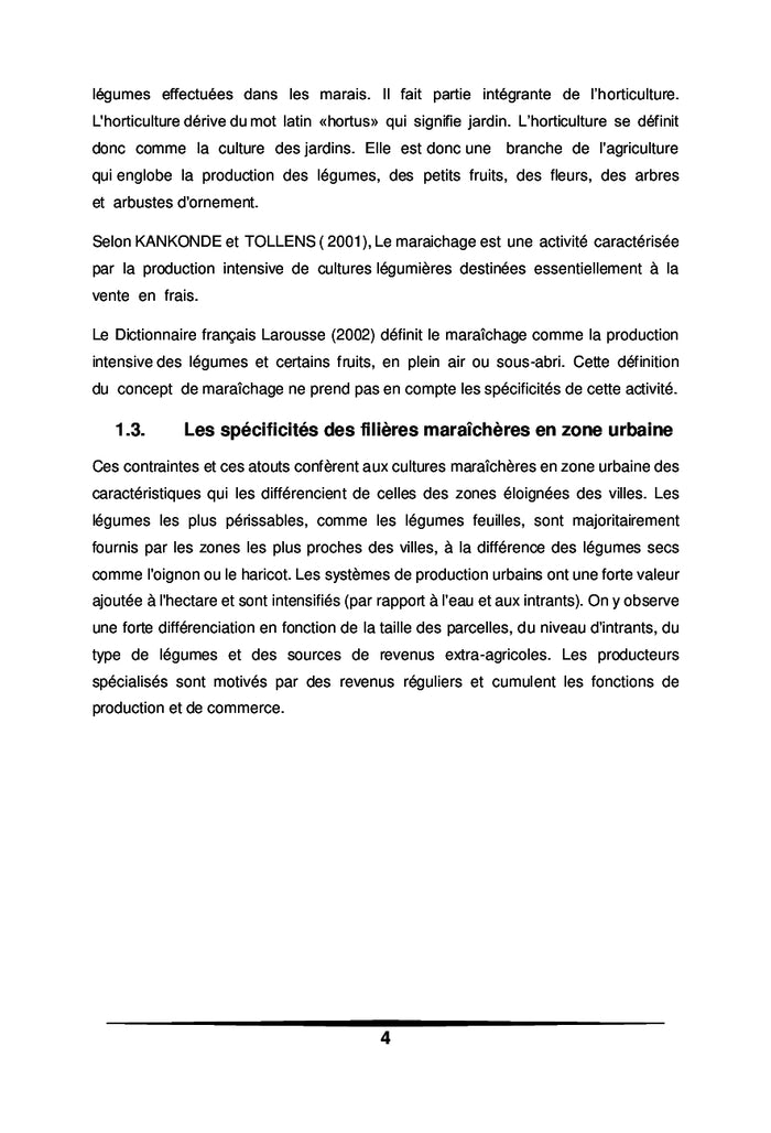 Le maraîchage : Pratique et technique de production maraîchère