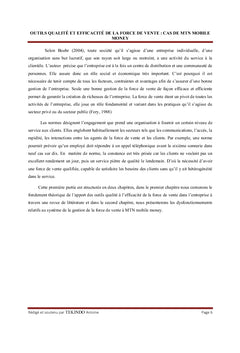 Outils Qualité et efficacité de la Force de vente