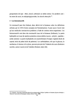 Les Bio-Tensioactifs à Base de Sucres