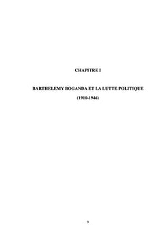Barthélemy Boganda et La problématique de la succession