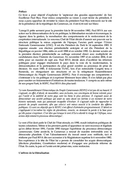 S.E. Paul Biya et le Septennat des Grandes Opportunités au Cameroun