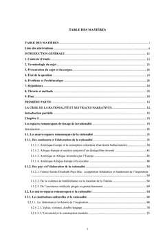 Représentation de la crise de la rationalité dans quelques romans