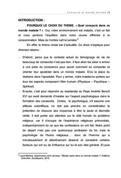 Quel(le) consacré(e) dans "ce monde malade".