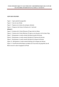Etude ethnobotanique et caractérisation agromorphologique