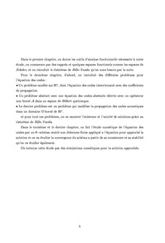 Résolution numérique de l'équation des ondes par un  -schéma centré