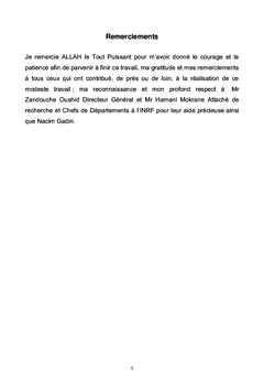 Exploitation durable des PAM et PFNL D'Algérie