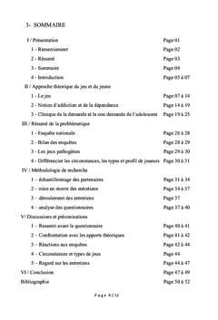 De la pathologie du jeu ... vers l'addiction