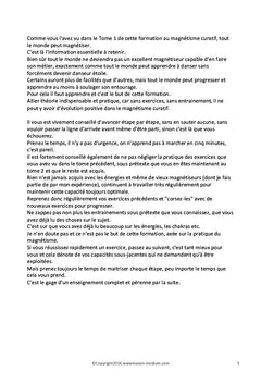 Formation au magnétisme curatif