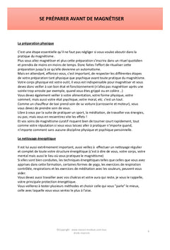 Formation au magnétisme curatif