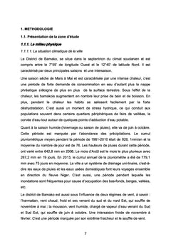 L'évacuation des eaux usées domestiques à Bamako