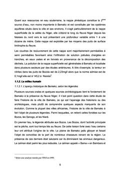 L'évacuation des eaux usées domestiques à Bamako