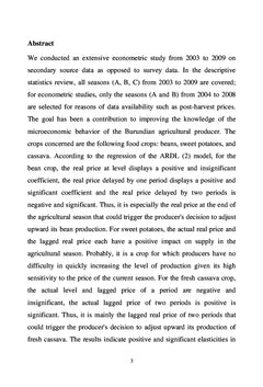 Agricultural production dynamic Analysis