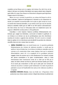 Victimes des violences sexuelles