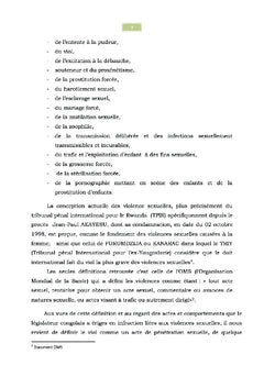 Victimes des violences sexuelles