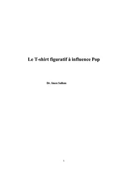 Le T-shirt figuratif à influence Pop