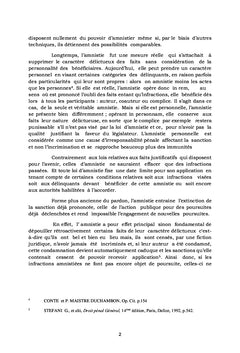 L'inopportunité des lois d'amnistie