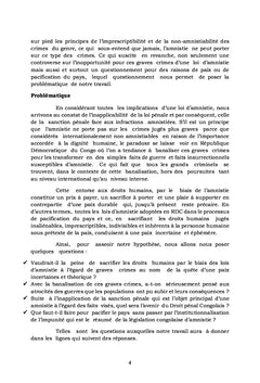 L'inopportunité des lois d'amnistie