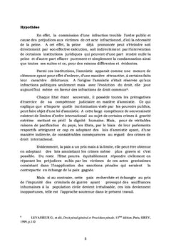 L'inopportunité des lois d'amnistie