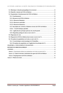 Conseil Agricole au Bénin
