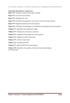 Conseil Agricole au Bénin