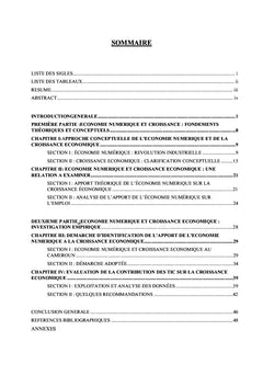 Économie Numérique et Croissance Économique au Cameroun