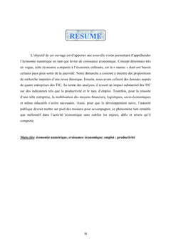 Économie Numérique et Croissance Économique au Cameroun