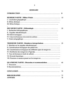 Écologie des mangroves et évaluation du piégeage du carbone : Comores
