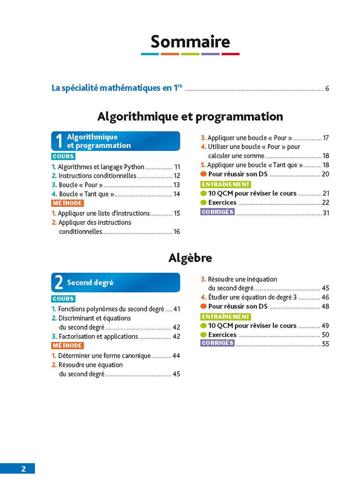 Mes années Bac - Spécialité Maths 1ère