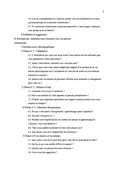 Le développement de l'autosoin chez les patients stomisés