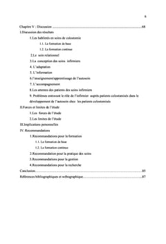 Le développement de l'autosoin chez les patients stomisés