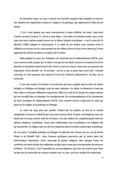 Les discours des guides religieux dans l'arène politique au Sénégal