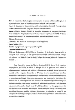 Les discours des guides religieux dans l'arène politique au Sénégal
