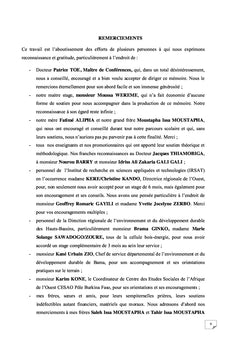 Étude des contraintes socioculturelles et économiques