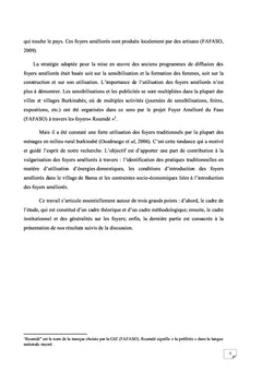 Étude des contraintes socioculturelles et économiques