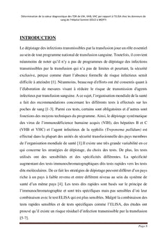 Valeur diagnostique des TDR de VIH, VHB, VHC par rapport à l'ELISA