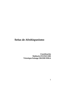 Señas de afrohispanismo