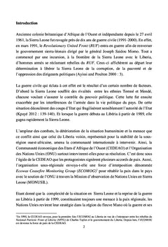 L'engagement des Nations unies pour la paix en Sierra Leone:1999-2008